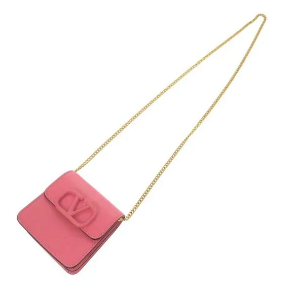 VALENTINO GARAVANI Pink Leather Shoulder Bag - Picture 6 of 10